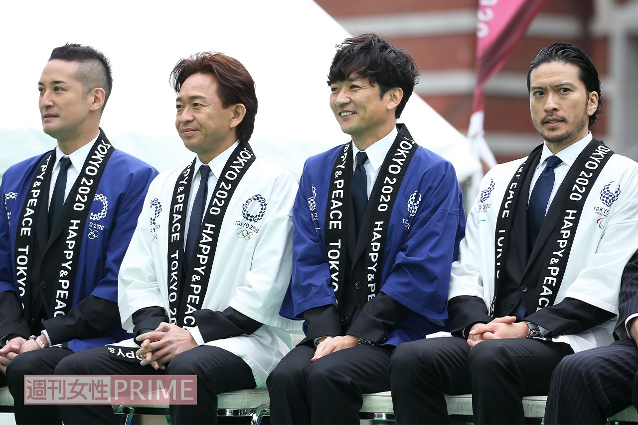2019年3月、東京五輪・パラリンピック関連イベントに出席したTOKIOの4人