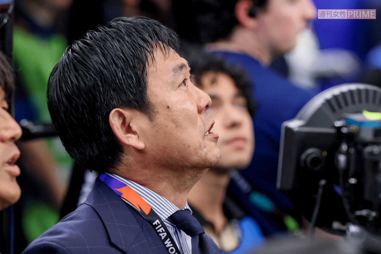 オランダ戦前に涙を流す森保監督