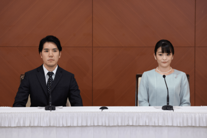 '21年に行われた小室圭さんと眞子さんの記者会見。一連の結婚行事は行わなかった