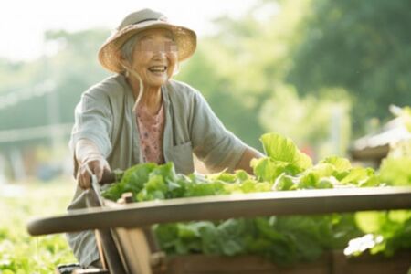 体温調節機能が低下する高齢者は、日中の農作業などで知らないうちに熱中症に（※写真はイメージです）