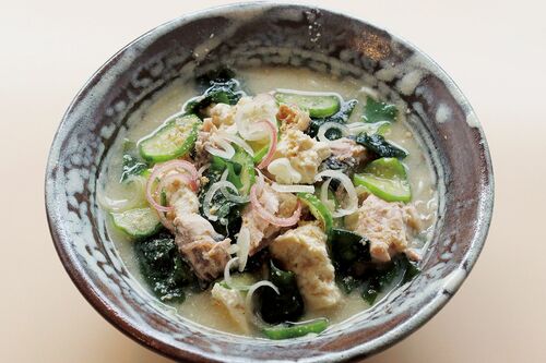 鯖の冷や汁風そうめん