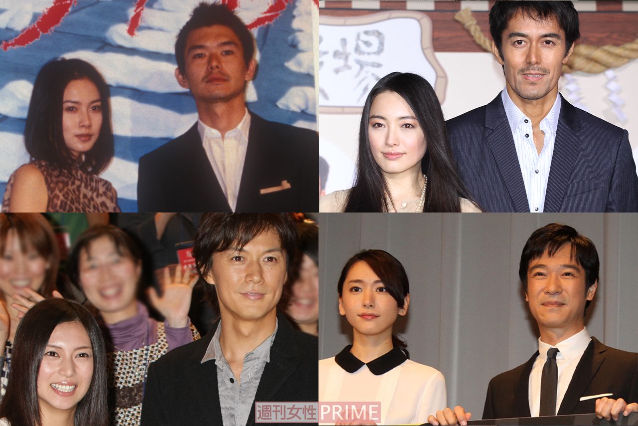 （左から時計回りに）『ケイゾク』中谷美紀と渡部篤郎、『トリック』仲間由紀恵と阿部寛、『リーガル・ハイ』新垣結衣と堺雅人、『ガリレオ』柴咲コウと福山雅治