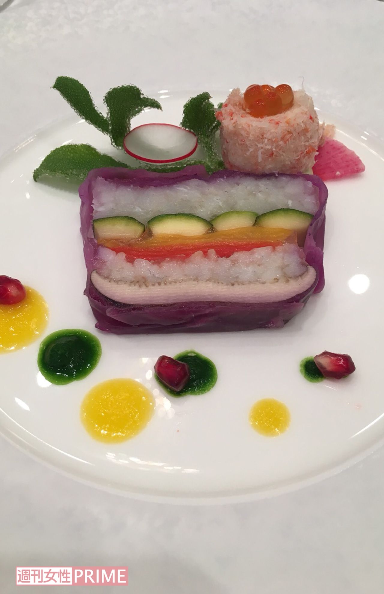 12月25日のメニューにはホタテのポワレやクスクスも