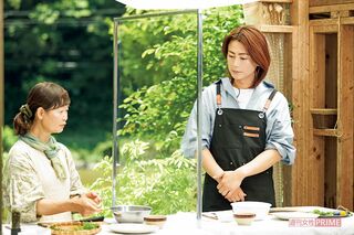 『趣味の園芸』氷川きよし グリーンサムへの12か月（Eテレ）での収録風景　 撮影／廣瀬靖士