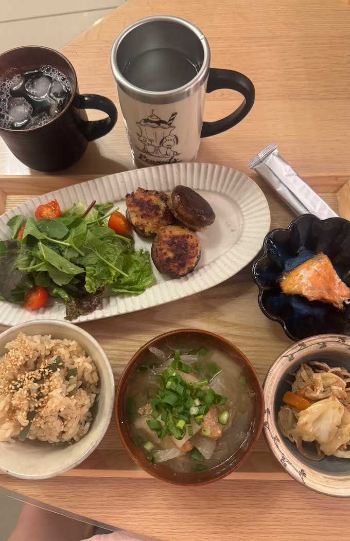 食細りで栄養不足にならないよう、タンパク質や野菜をたっぷりと!（写真提供/加藤綾菜）