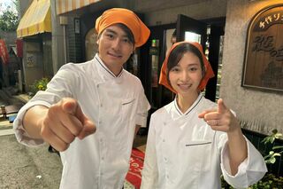 『街並み照らすヤツら』で共演した森本慎太郎（左）と森川葵、森川の薬指には結婚指輪が（番組公式Xより）