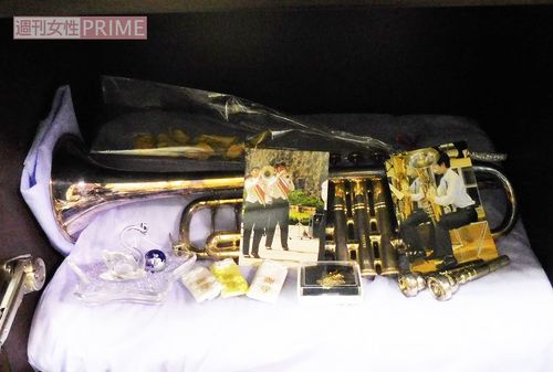 大輝くんが実際に使っていたトランペット。中学時代から始めて練習を重ねていた