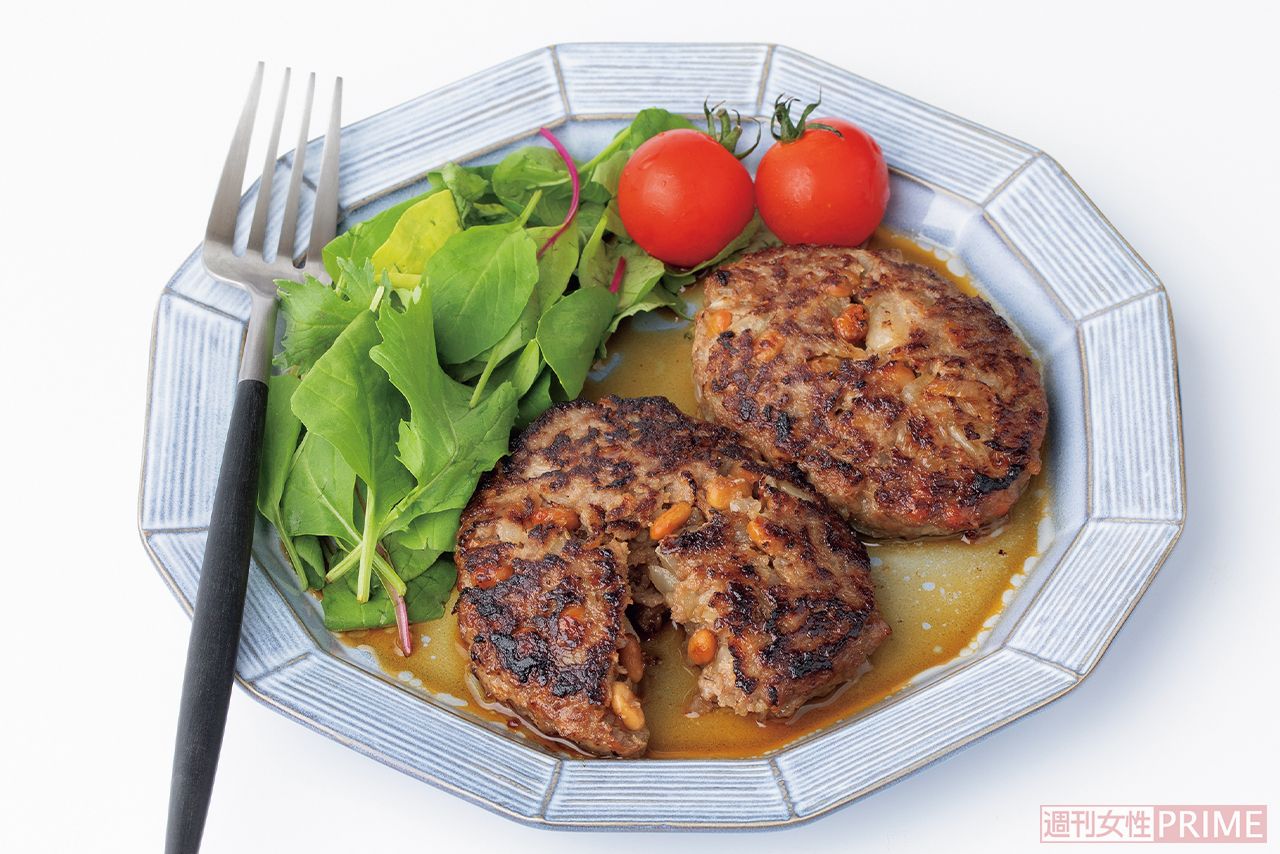 納豆バーグ　撮影／矢島泰輔