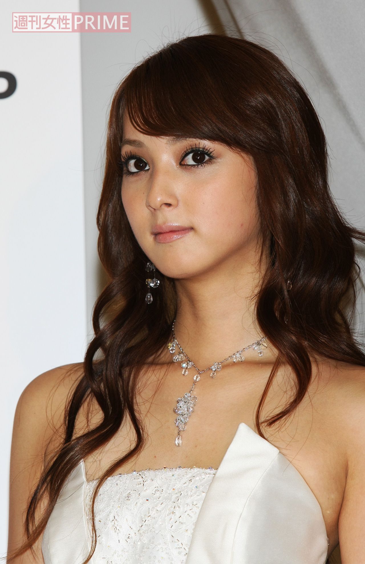 2007年7月、ウェディングドレス発表会に出席した佐々木希