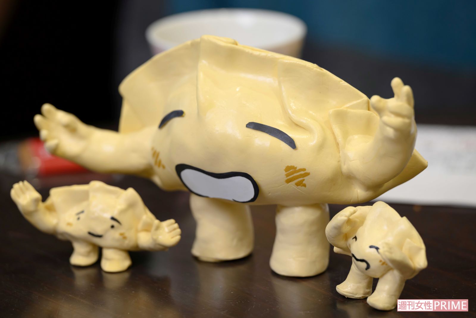 3月、東京・神保町のブックハウスカフェで開催された原画展では玉田さんお手製グッズや顔ハメパネルも用意された