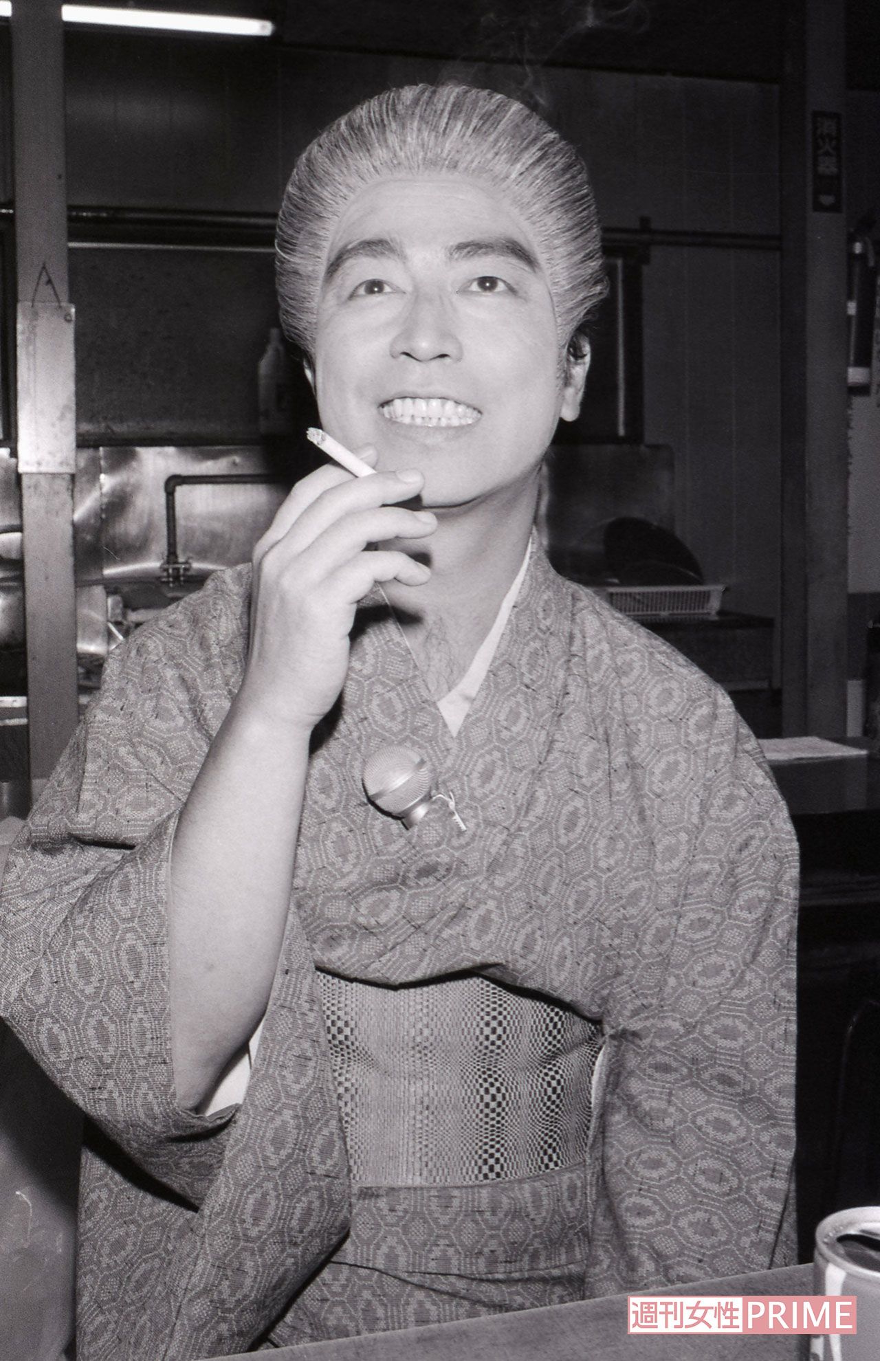 ’86年、『志村けんの失礼しまぁーす!』の収録の合間の様子