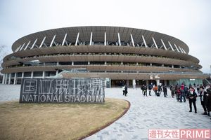 会場の新国立競技場
