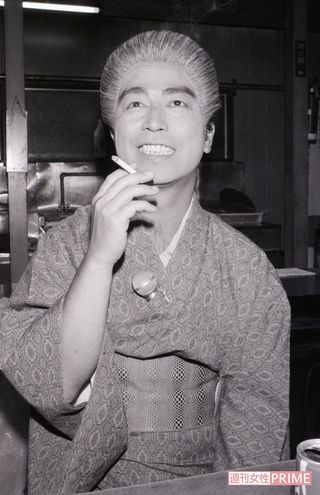 ’86年、『志村けんの失礼しまぁーす!』の収録の合間の様子