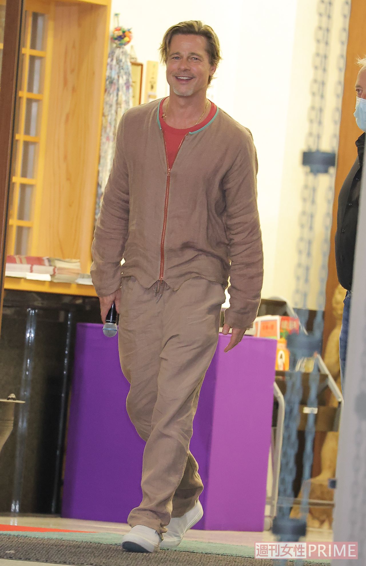 3年ぶりに来日したブラッド・ピット（撮影／本誌写真班）