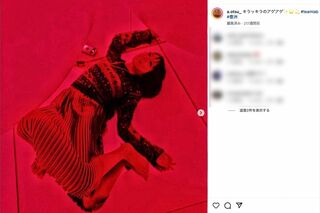 タレント時代の『政治家女子48党』党首・大津綾香（公式インスタグラムより）