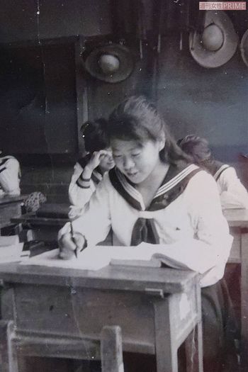 高校時代。文学少女でもあった