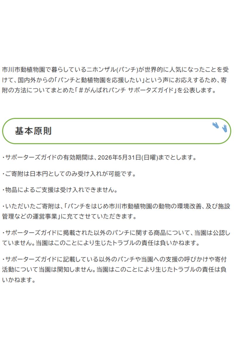 公開している「#がんばれパンチ サポーターズガイド」（公式サイトより）