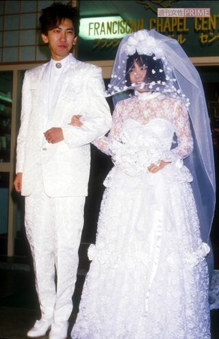 結婚時の山下久美子と布袋寅泰