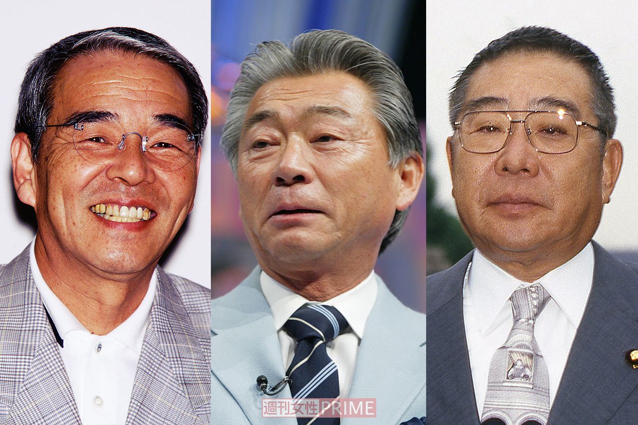 （左から）福留功男、みのもんた、大橋巨泉さん