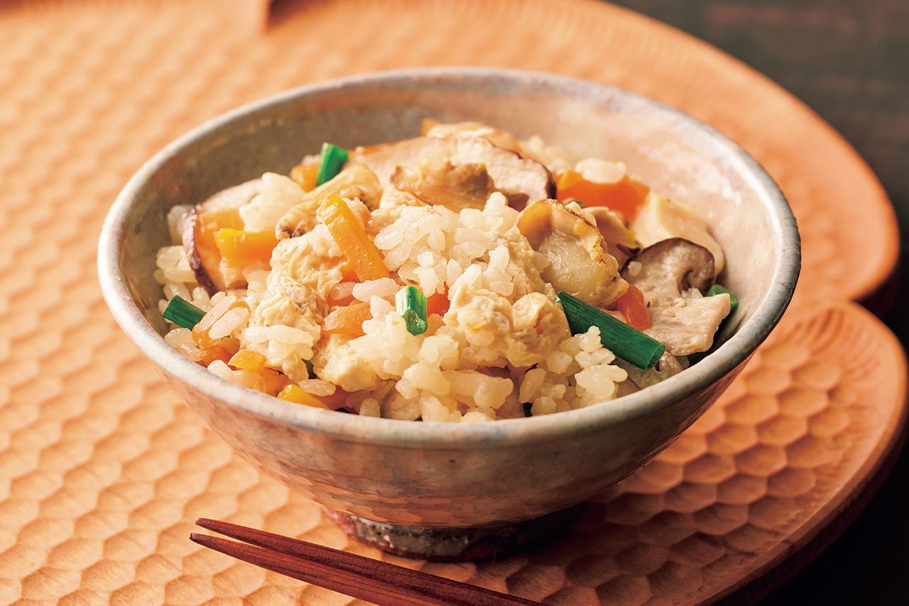 【夜】ミルク炊き込みご飯