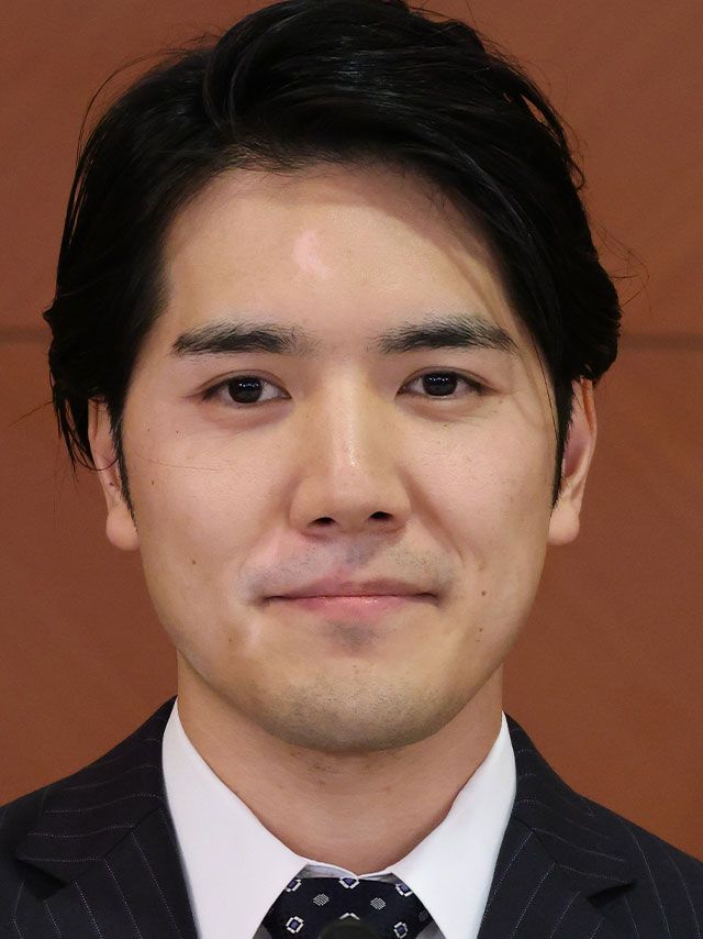 結婚会見に臨んだ小室圭さん（'21年10月26日）