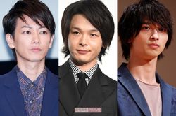 恋ドラマに欠かせない、左から佐藤健、中村倫也、横浜流星
