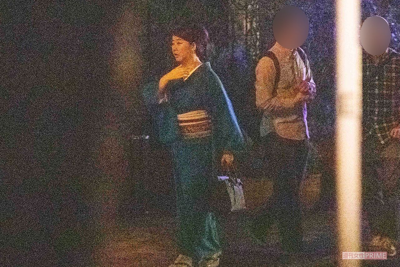 '19 年、ドラマ『偽装不倫』の打ち上げに参加した東村アキコ