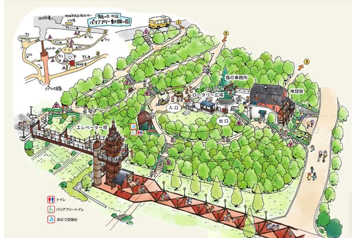  『耳をすませば』や『猫の恩返し』によるエリア（公式サイトより）