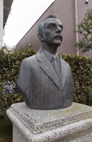 小泉八雲胸像（写真／古沢保）