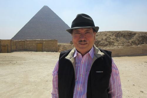 2017年8月、クフ王墓探査プロジェクト現場にて