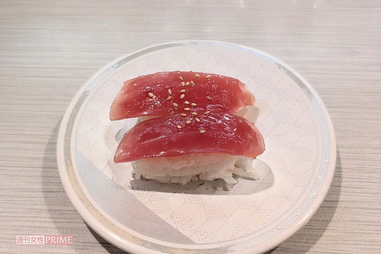 値上げを発表したはま寿司の「特製漬けまぐろ」　撮影／編集部