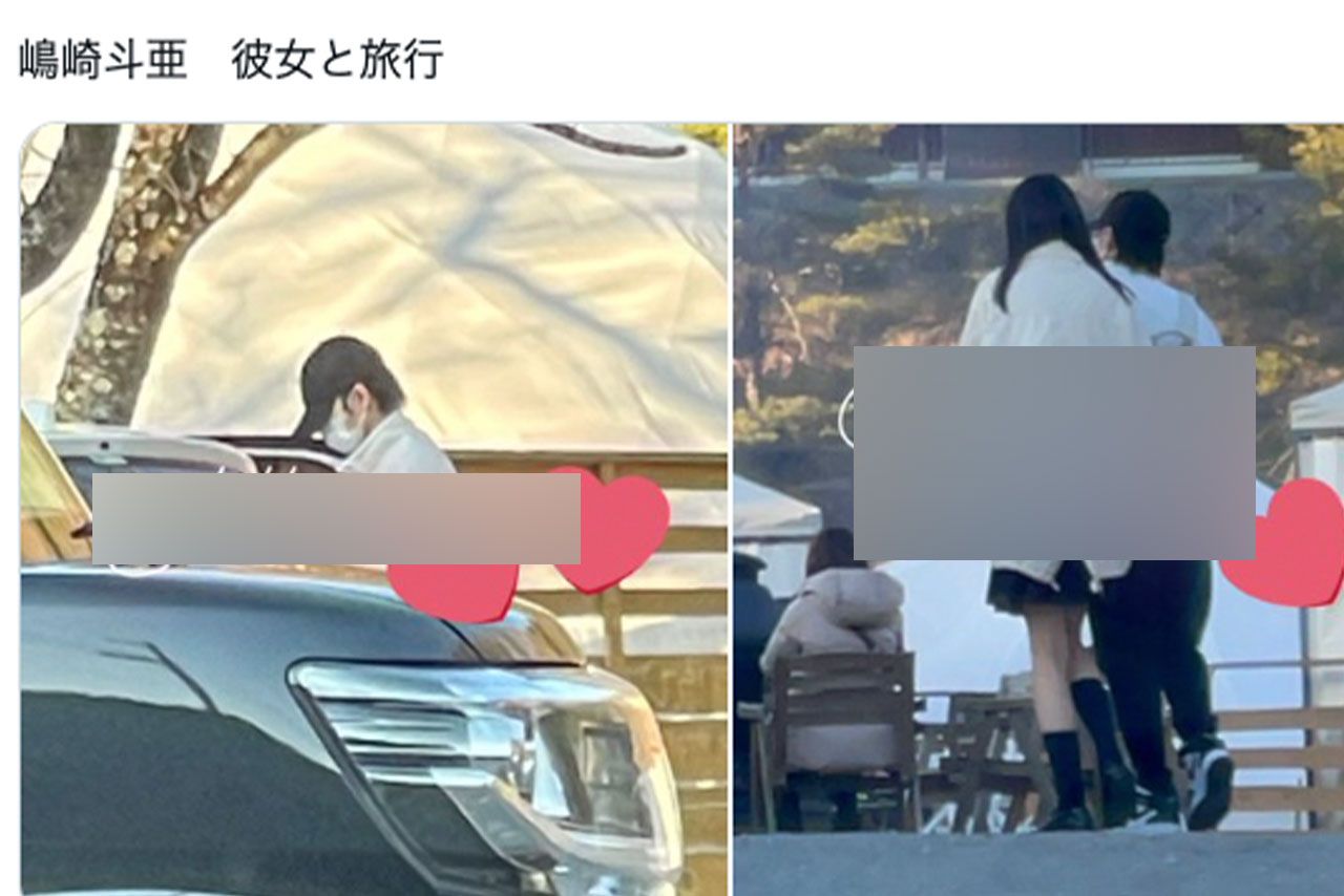 ネット上に流出した『Lilかんさい』の嶋﨑斗亜が「彼女と旅行」と題された投稿