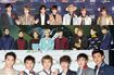 (上から)BTS、EXO、2PM
