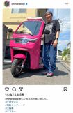 いち早くEVトゥクトゥクを取り入れていた千原せいじ(本人インスタグラムより)