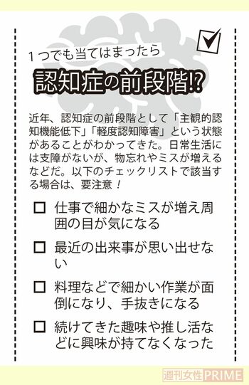 認知症の前段階かも!?チェックリストで確認