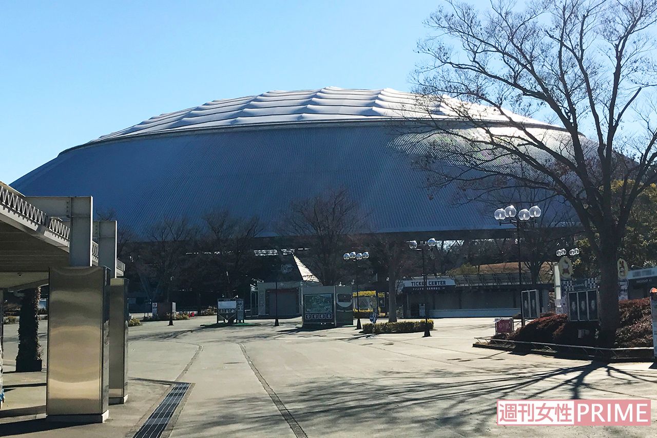 会場のメットライフドーム。宮田も7月に公演する