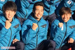 左から、東海大の關颯人選手、館澤亨次選手、鬼塚翔太選手