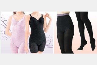 『B』社が扱っているボディスーツとタイツ。公式HPによると、美しさや機能性にこだわって生まれた体形補正下着だとか