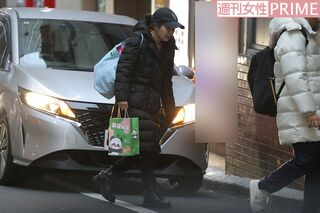 2025年2月、卓球教室を終えた会場を後にする福原愛