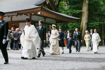 '13年3月、留学中だった眞子さまを除く秋篠宮ご一家が式年遷宮にあたって、三重県の『伊勢神宮』を参拝された