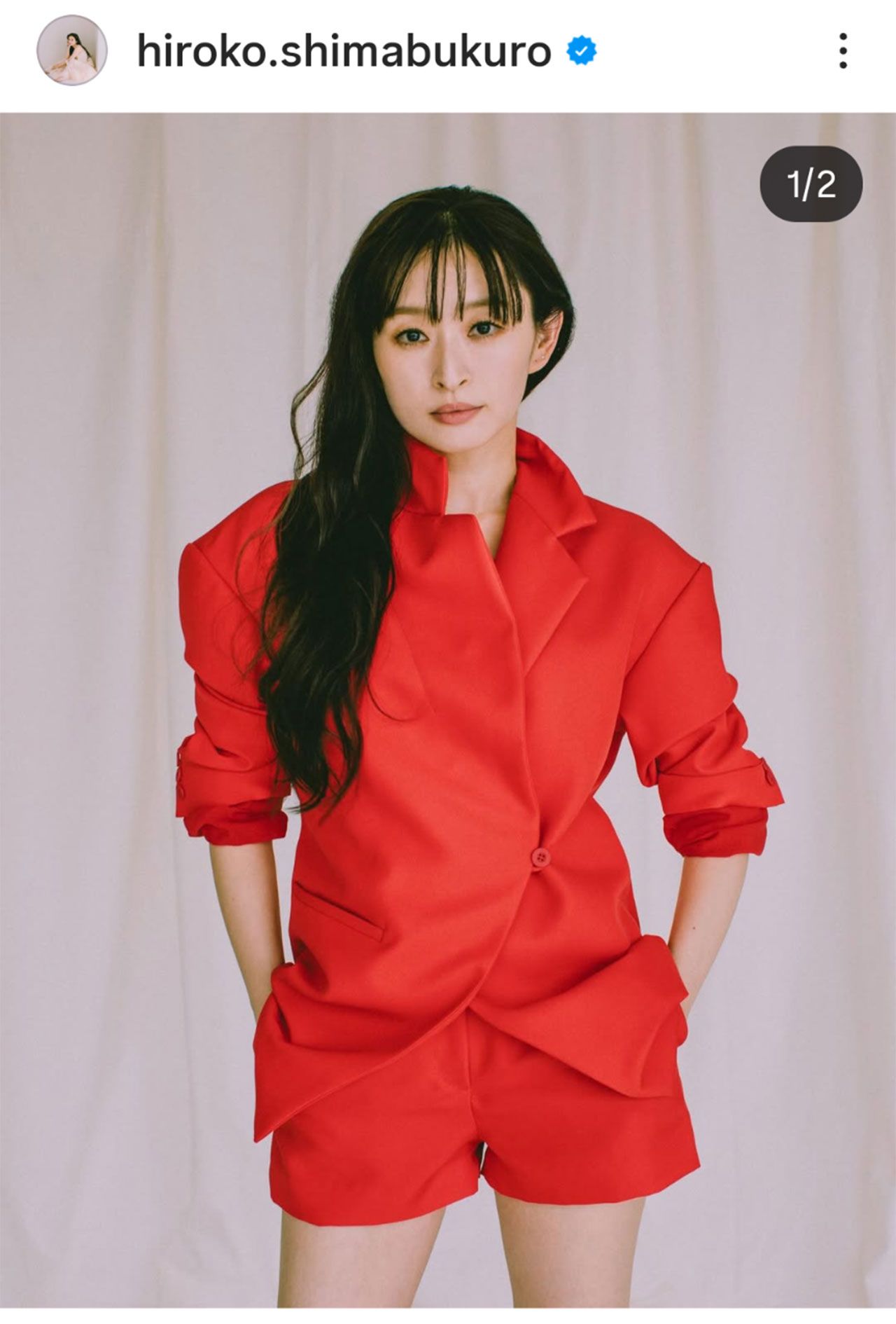 42歳を迎えた島袋寛子（本人のインスタグラムより）