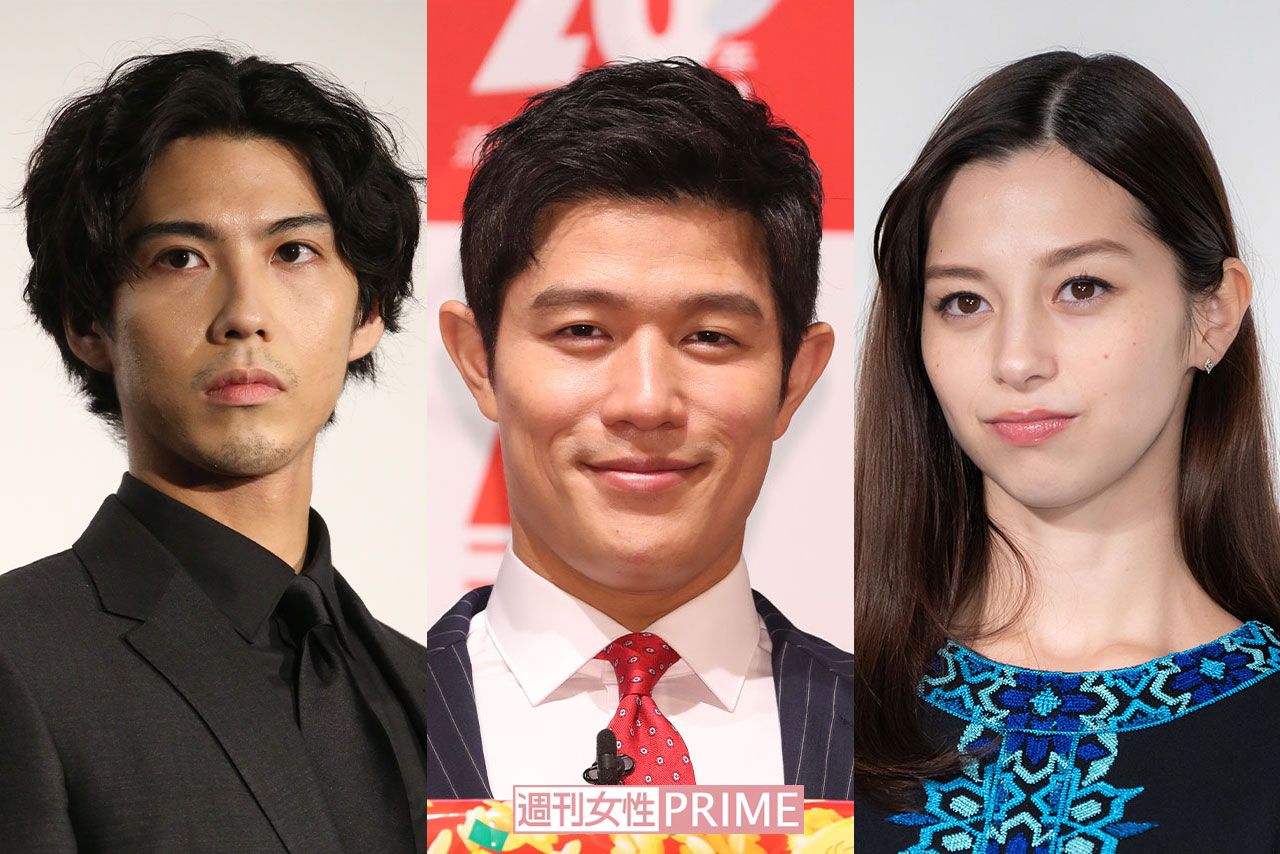 『TOKYO MER』に出演中の左から賀来賢人、鈴木亮平、中条あやみ