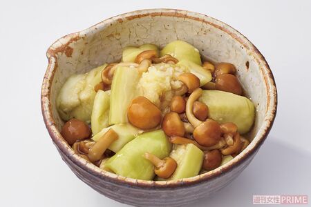 なめこなすしょうがあえ　撮影／廣瀬靖士