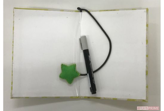 渡辺さんが自作したコミュニケーションをとるツールとして利用するホワイトボード