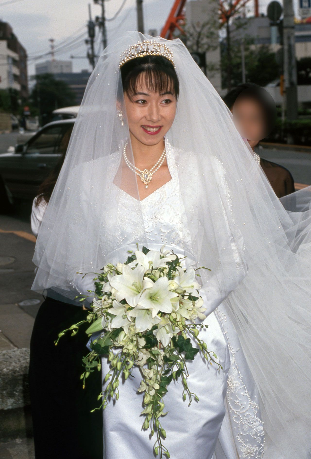 元フジテレビ長野智子アナウンサーの結婚式（1990年10月）