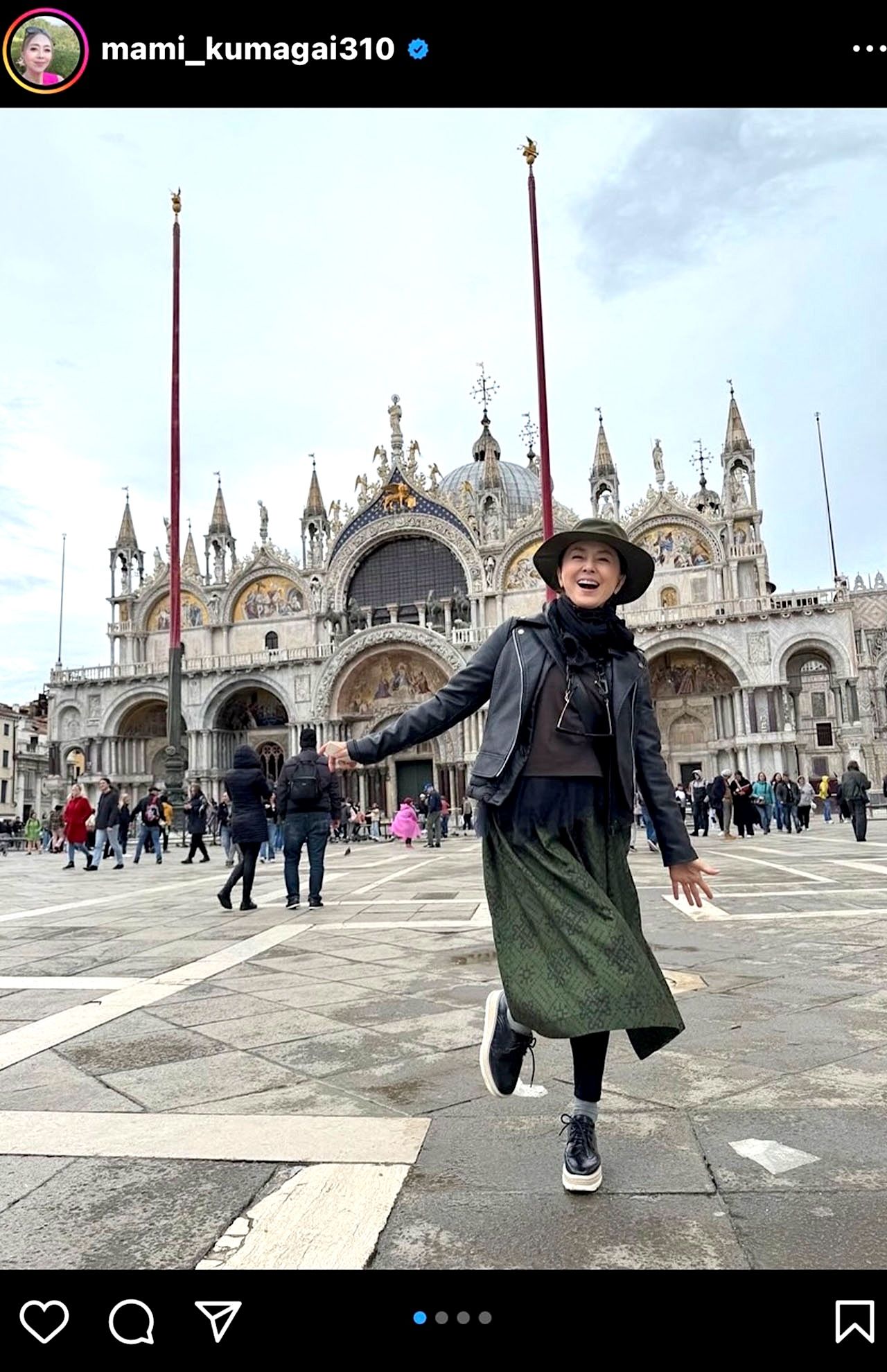 熊谷真実さんのInstagramより