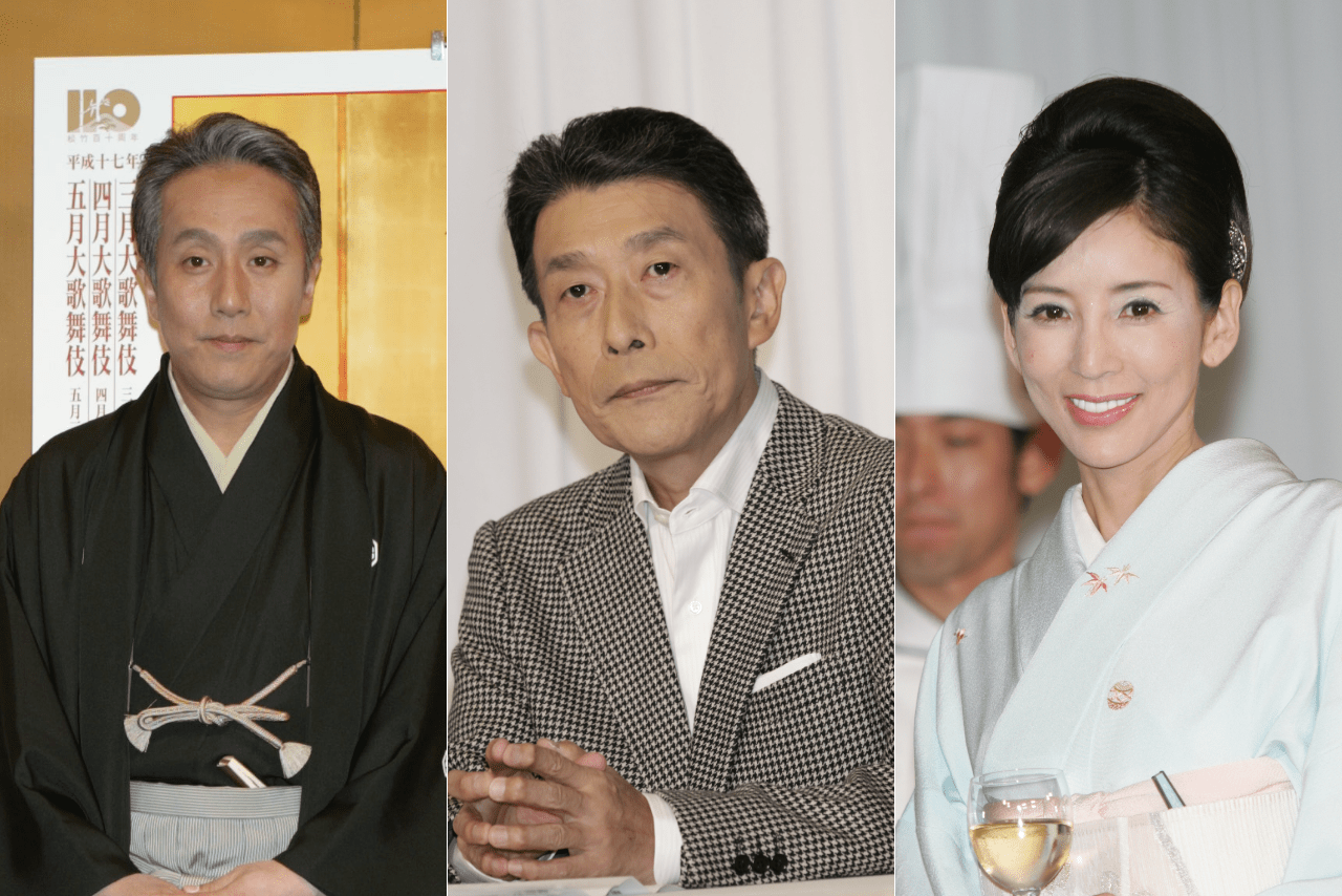 がんで亡くなった芸能人（左から中村勘三郎さん、坂東三津五郎さん、川島なお美さん）