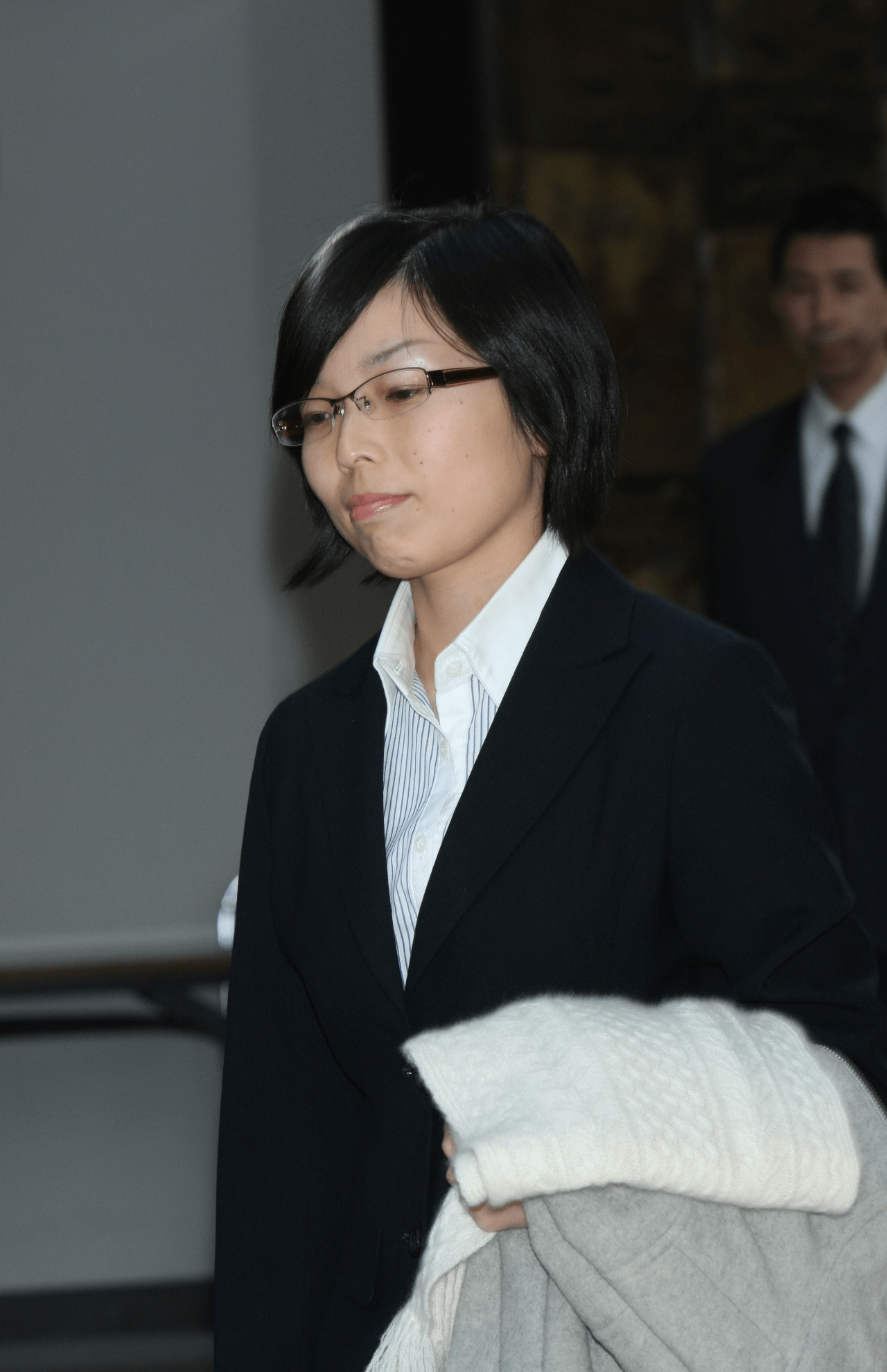 2008年10月28日、イギリスへの留学から一時帰国された彬子さま（成田空港）　撮影／下宮信敏