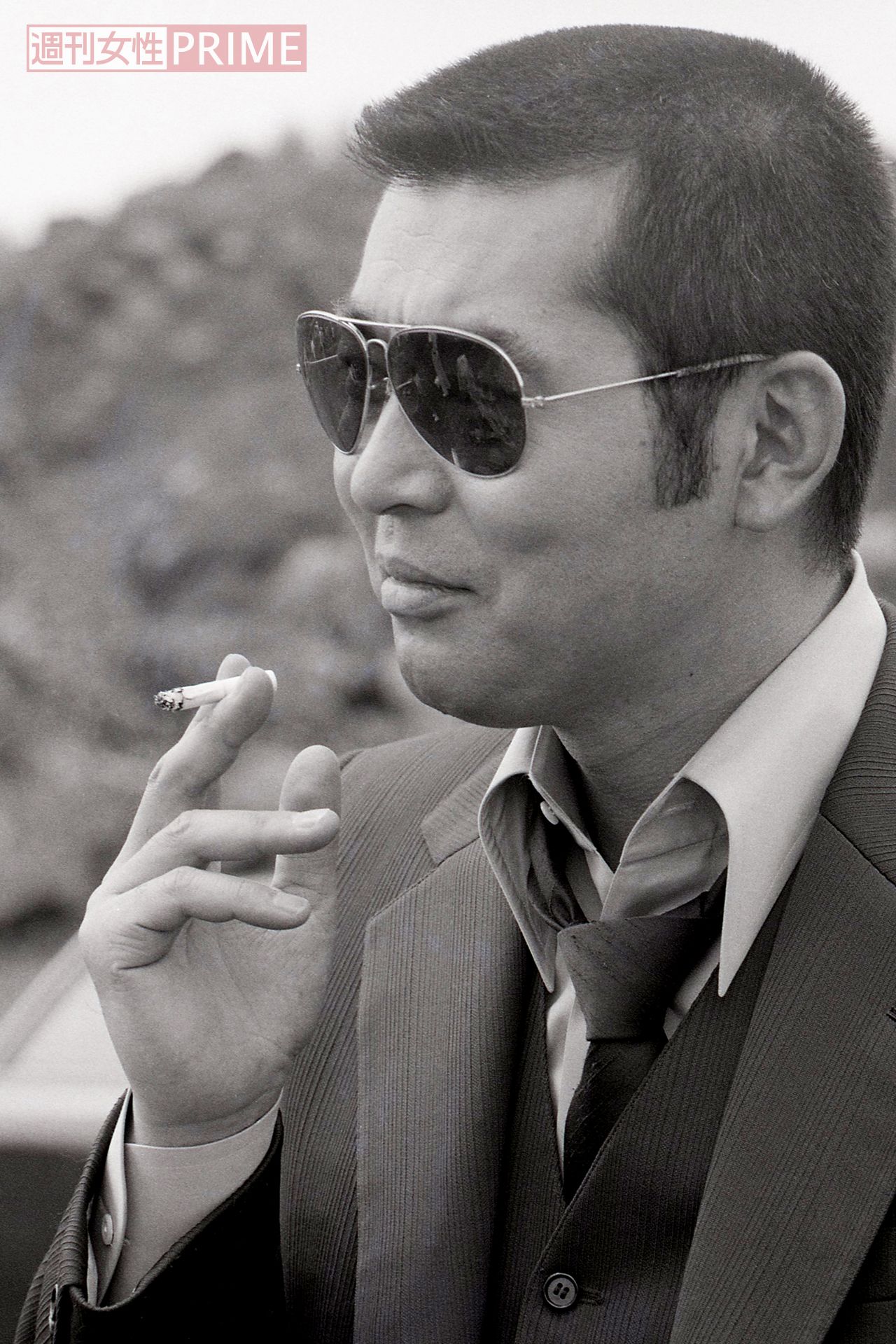 人気を博した刑事ドラマ『西部警察』シリーズ（’79年～’84年）での“大門軍団”を率いた角刈り＆サングラスはインパクト大　撮影／本誌写真班