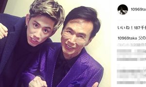 父の日のツーショット（TakaのInstagramより）